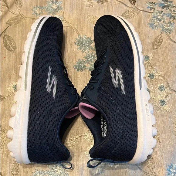 Skechers Dark Blue Go Walk Sneakers - Picture 6 of 8